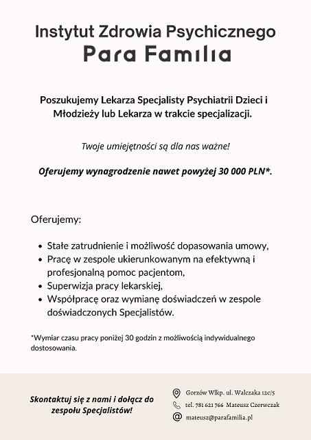 Oferta pracy psychiatra 13